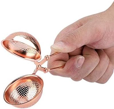 Snap Tea Strainer with Handle, Stainless Steel Mesh Tea Infuser for Loose Tea Filter and Pincer