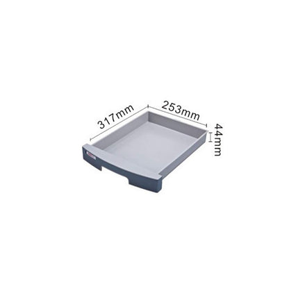 IIPOSAQQ Plastic Cosmetic Drawer Desk Storage Unit Organizer Lockable Drawer Sorter A4 Box for Office (5-Layers Size:12in15.2in12.6in) File Cabinets