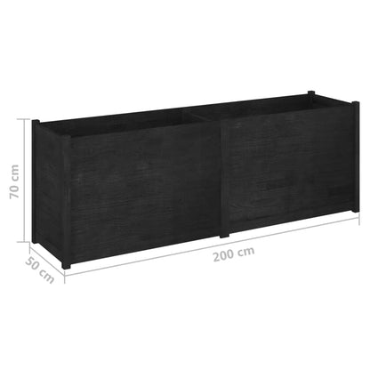 ULUYYUC Raised Garden Bed Solid Wood Pine Planter Box 78.7"x19.7"x27.6" for Outdoor Flowers and Vegetables, Large Elevated Planter Box for Patio Gardening
