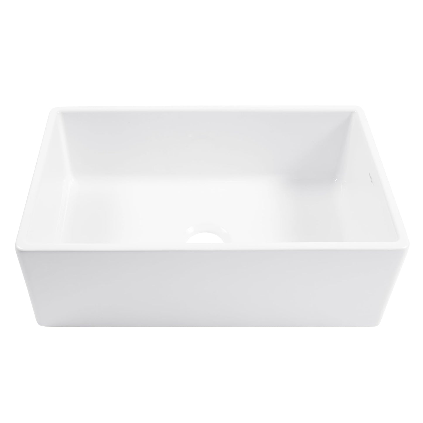Sinkology Austen 30 Inch Farmhouse Sink Matte Black Fireclay Apron Front Single Bowl – Deep Basin, Undermount, Fits 33 Inch Cabinet