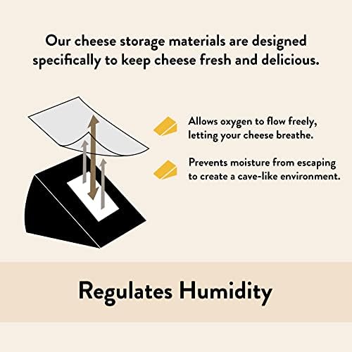 45-Pack 6.25 11 Formaticum - Cheese Storage Bags - x Wax Paper Bags to Keep Cheese or Charcuterie Fresh - Professional