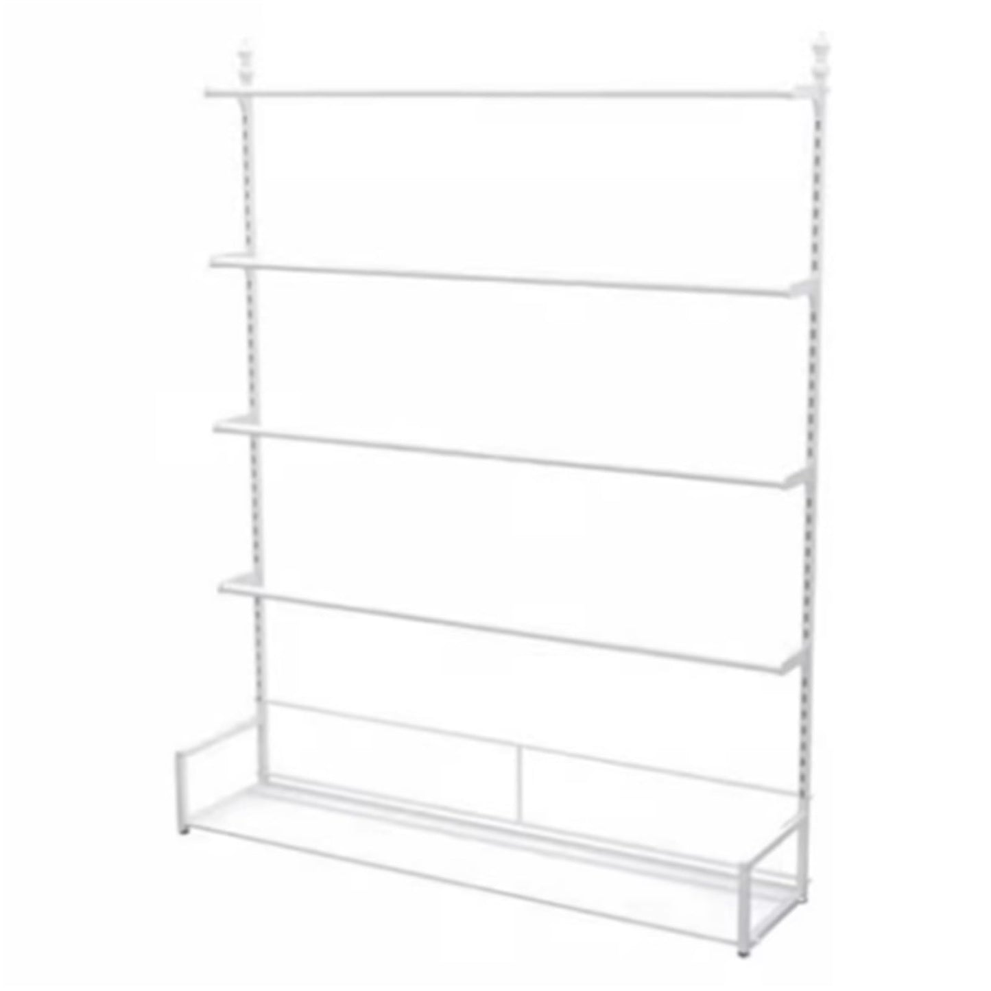 Freestanding Underwear Display Stand, Metal, Lingerie Garment Rack, Retail Sock Show Shelves, Commercial Clothing Store Shelf, for Bras, Shorts, Hats,(White,100 * 35 * 180cm)