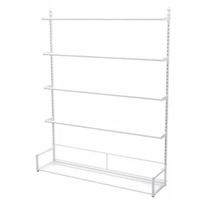 Freestanding Underwear Display Stand, Metal, Lingerie Garment Rack, Retail Sock Show Shelves, Commercial Clothing Store Shelf, for Bras, Shorts, Hats,(White,100 * 35 * 180cm)
