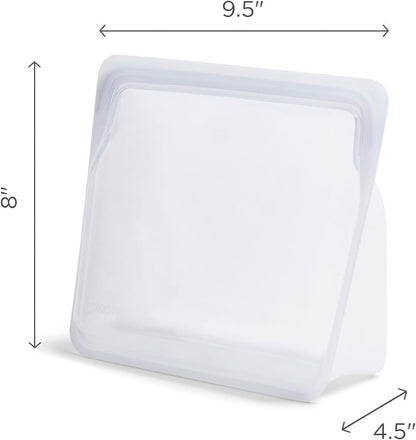Stasher Silicone Reusable Storage Bag - Stand-Up Mega Bag, 104 Oz, Eco-Friendly, Microwave & Dishwasher Safe | Premium Food Storage Solution