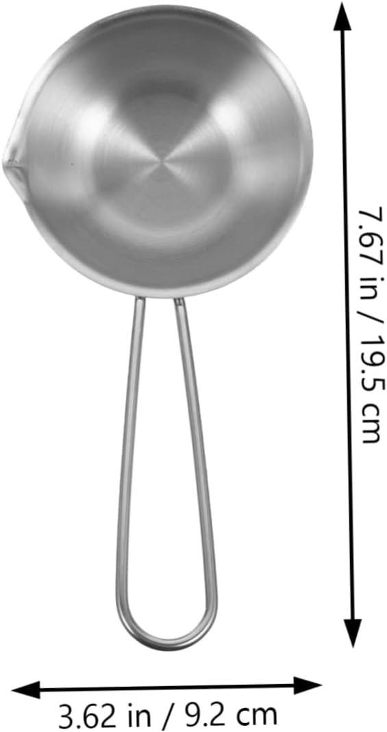 Pour Oil Small Pot, Steaming Pot, Stainless Steel Saucepan for Cooking Milk, Mini Pan