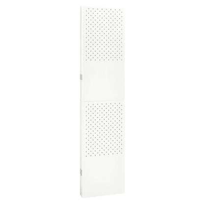 Outdoor/Indoor Room Divider, Room Screen Divider Wall Protection Privacy Furniture Indoor Bedroom, 4-Panel Room Divider White 63"x70.9" Steel