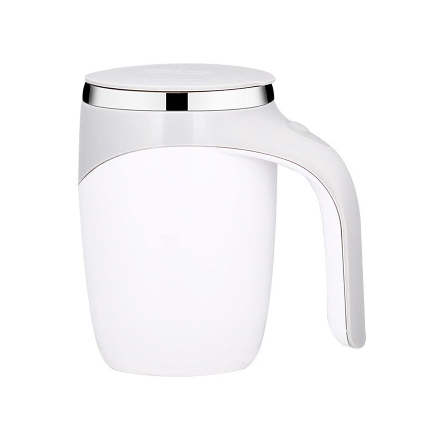 XIHUADOU Self Stirring Mug, Mixing Coffee Mug Automatic Magnetic Stirring Coffee Cup Stainless Steel Cup Hot Drink Stirrer for Hot Cocoa,Chocolate,Mocha,Matcha,Milo(COLOR:White)