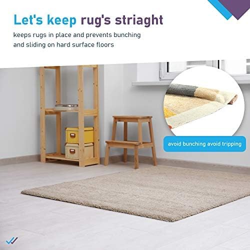 Non Slip Area Rug Pad, Size 5 X 8, Extra Strong Grip and Thick Padding