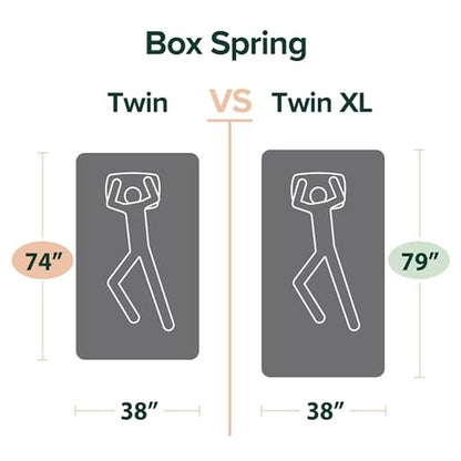 ZINUS 5 Inch Twin XL Metal Smart Box Spring with Quick Assembly, Mattress Foundation, Strong Metal Frame, Easy Assembly