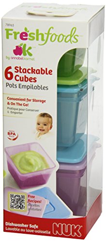 NUK Stack & Store Food Storage Cubes with Lids