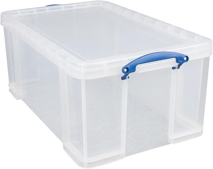 REALLY USEFUL OFFICE BOX CLEAR 64LT