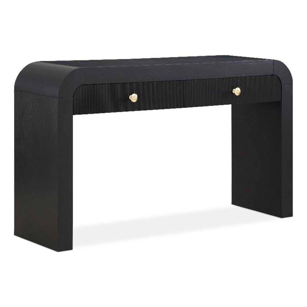 Meridian Furniture 888Black-S Artisto Collection Modern | Contemporary Rectangular Console Table, Black, 54" W x 15" D x 31.5" H