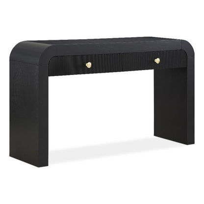 Meridian Furniture 888Black-S Artisto Collection Modern | Contemporary Rectangular Console Table, Black, 54" W x 15" D x 31.5" H