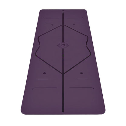 Liforme Original Yoga Mat – Free Yoga Bag Included - Patented Alignment System, Warrior-like Grip, Non-slip, Eco-friendly, sweat-resistant, long, wide, 4.2mm thick mat for comfort