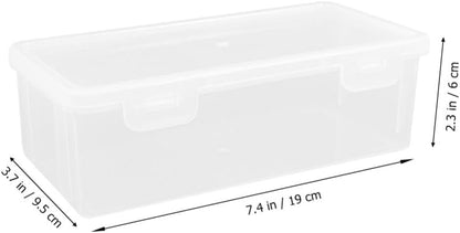 Luxshiny 3pcs Rectangular Loaf Bread Box, Airtight Plastic Bread Keeper Container for Kitchen Storing Refrigerator Cake