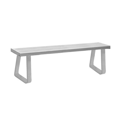 Salsbury Aluminum Locker Bench - 72 Inches Wide - 14" Deep - Silver - Free Standing