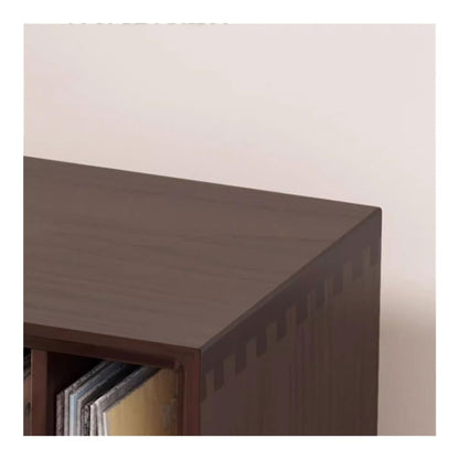 YGwnjqr Cd Rack Vinyl Record Cabinet with Drawers Large Capacity Living Room Cd Magazine Storage Rack,