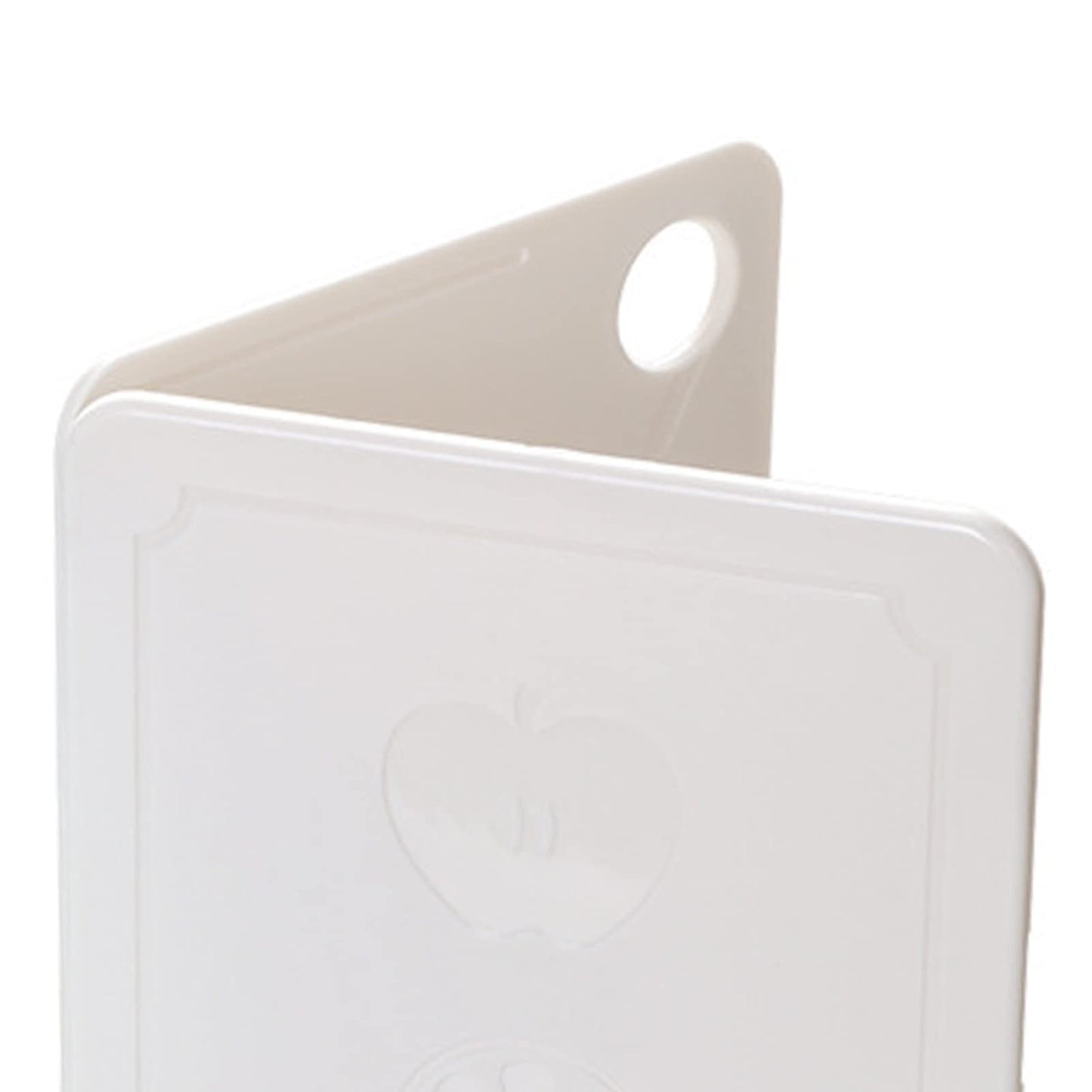 Foldable Camping Cutting Board Portable Plastic Chopping Board with Supplementary Food Board for Outdoor Picnic Camping Kitchen Use (Nordic Rice White 20x12.5x0.8cm)