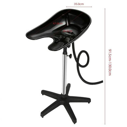 JYXYXSCP Portable Backwash Shampoo Sink,Mobile Salon Washing Hair Basin Adjustable Shampoo Basin Stand for Professional Use in Salons Barbershop