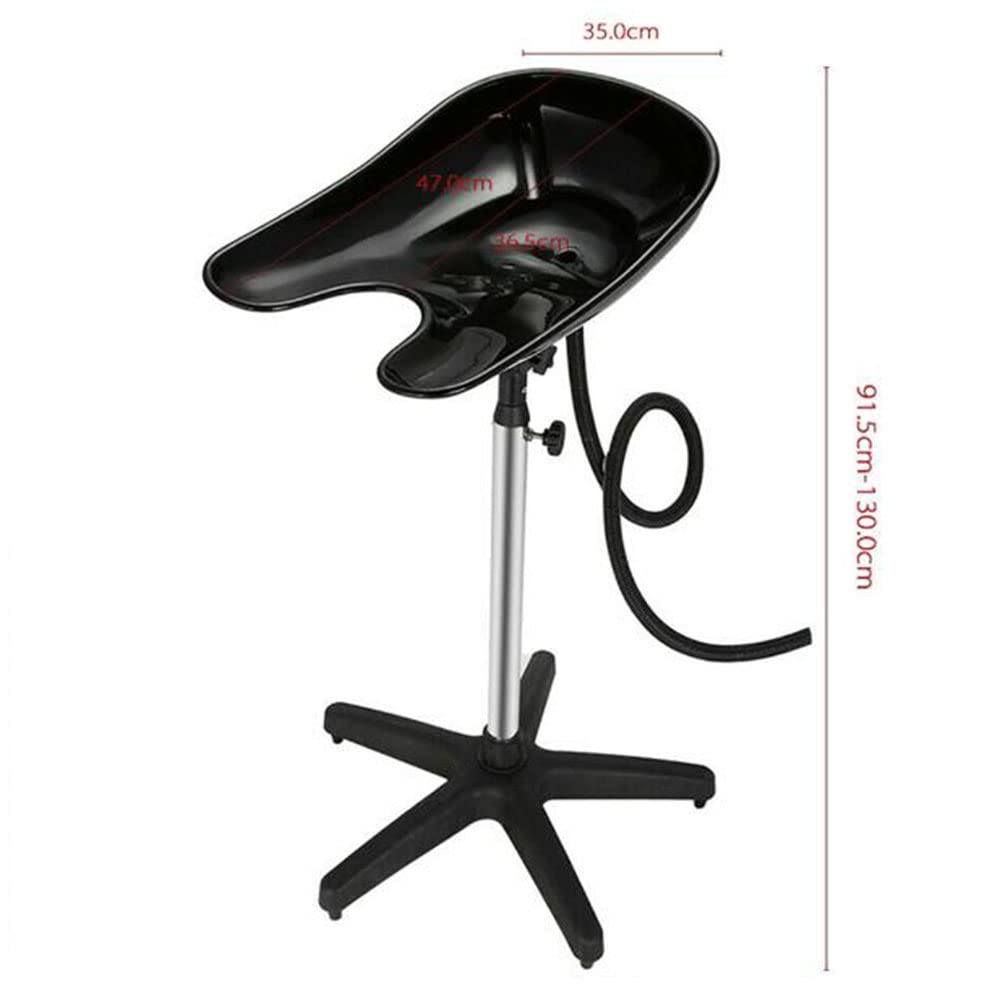 Portable Backwash Shampoo Sink, Mobile Salon Washing Hair Basin Adjustable Shampoo Basin Stand for Professional Use in Salons Barbershop Or Home Use