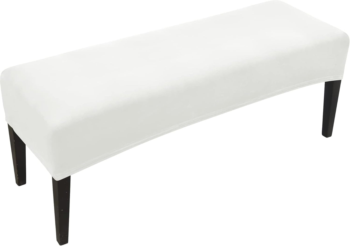 FORCHEER Dining Bench Cover Velvet Slipcover for Living Room Washable Ottoman Cover Seat Protector for Bedroom, Kitchen