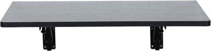 Folding Wall Desk, Wall Mounted Fold Down Desk for Small Space, Floating Desk (Black, Medium)