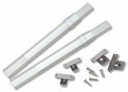 Graber Crystal Clear Sash Curtain Rod, 2 Rods per Package, Adjustable Width 11 1/2 to 20-Inch