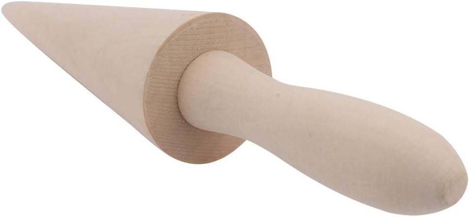 Wooden Waffle Cone Roller, Ice Cream Cone DIY Cooking Tool, Pastry Roll Cake Decorating Accessory