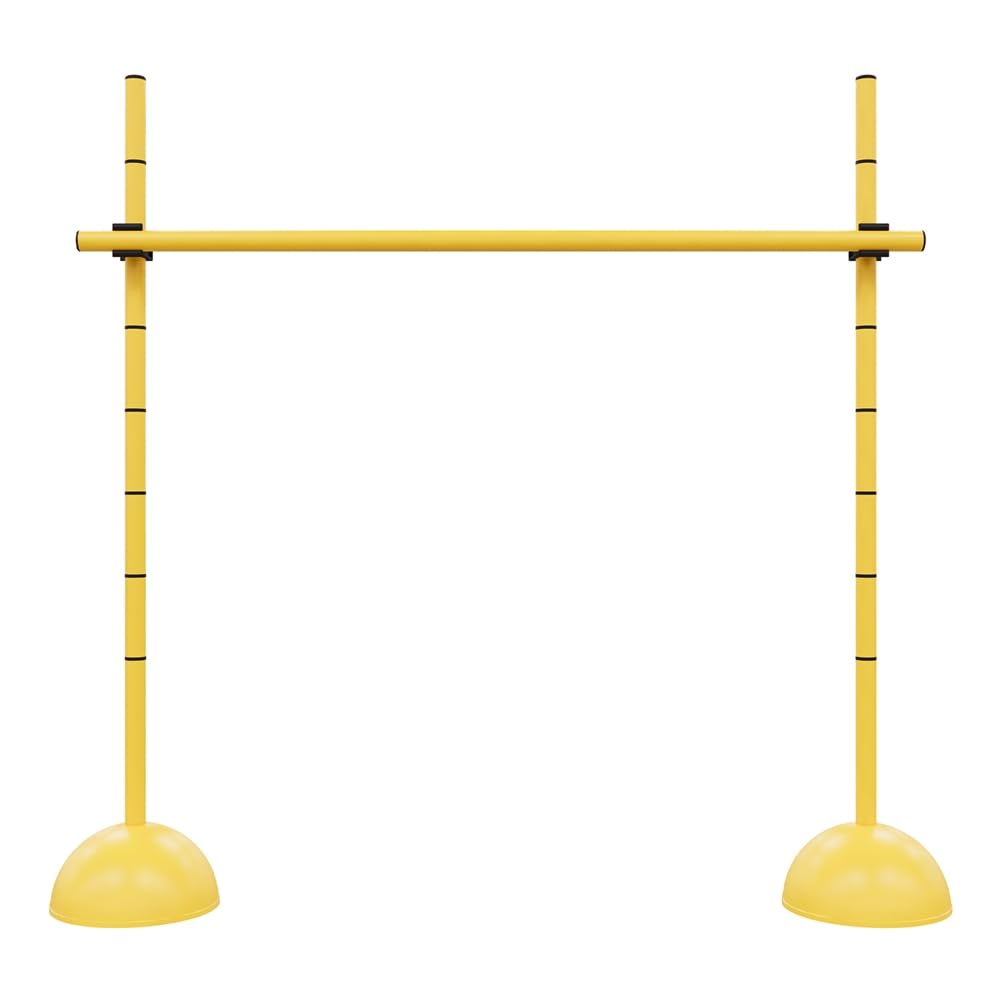 Power Systems Adjustable Plyometric Hurdles Set of 4, 12”– 40” Height, Speed & Agility Training Equipment for Athletes, Soccer, Football, Track & Field, Indoor/Outdoor Use
