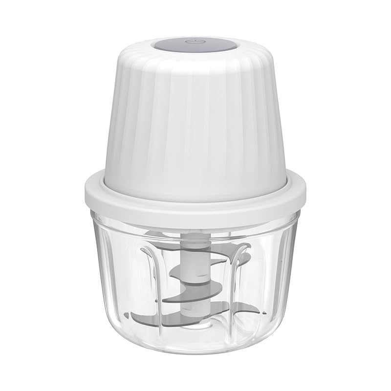 250ML Electric Garlic Chopper, Mini Portable Veggie Choppers, Garlic Grinder Masher Onion Chopper, Blender to Vegetable, Wireless Food Processor for Ginger, Chili, Fruit, Meat, etc