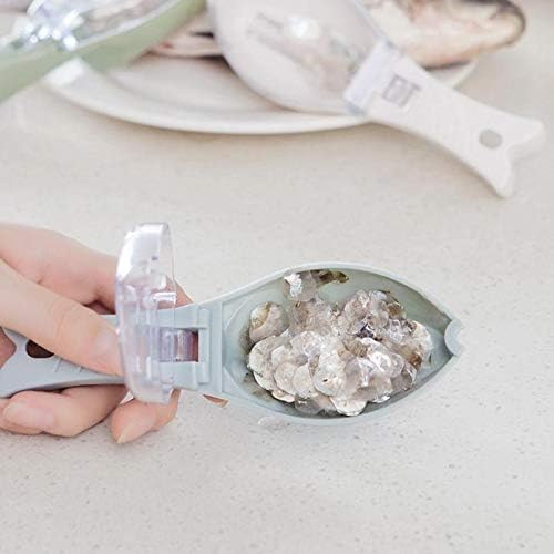 Gnker Fish Scaler Skin Brush, Fast Remove Fish Knife Cleaning Peeler Scaler Scraper