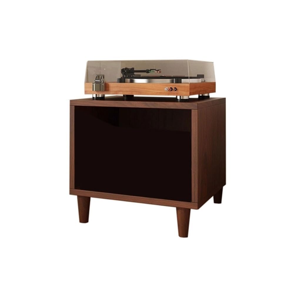 YGwnjqr Cd Rack Vinyl Record Display Cabinet Wooden Storage Shelf for Home Office,