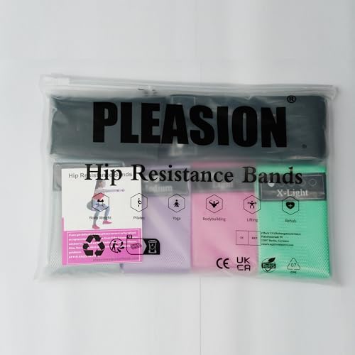Fabric Resistance Bands for Working Out, 5 Levels Booty Bands for Women Men, Cloth Workout Bands Resistance Loop Exercise Bands for Legs Butt at Home Fitness, Yoga, Pilates