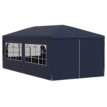 Xhnifbn 10x20 FT Blue Party Tent Heavy Duty Steel Frame UV-Resistant PE Canopy Gazebo for Backyard Wedding Outdoor Events with Windows & Zip Door, Easy Setup