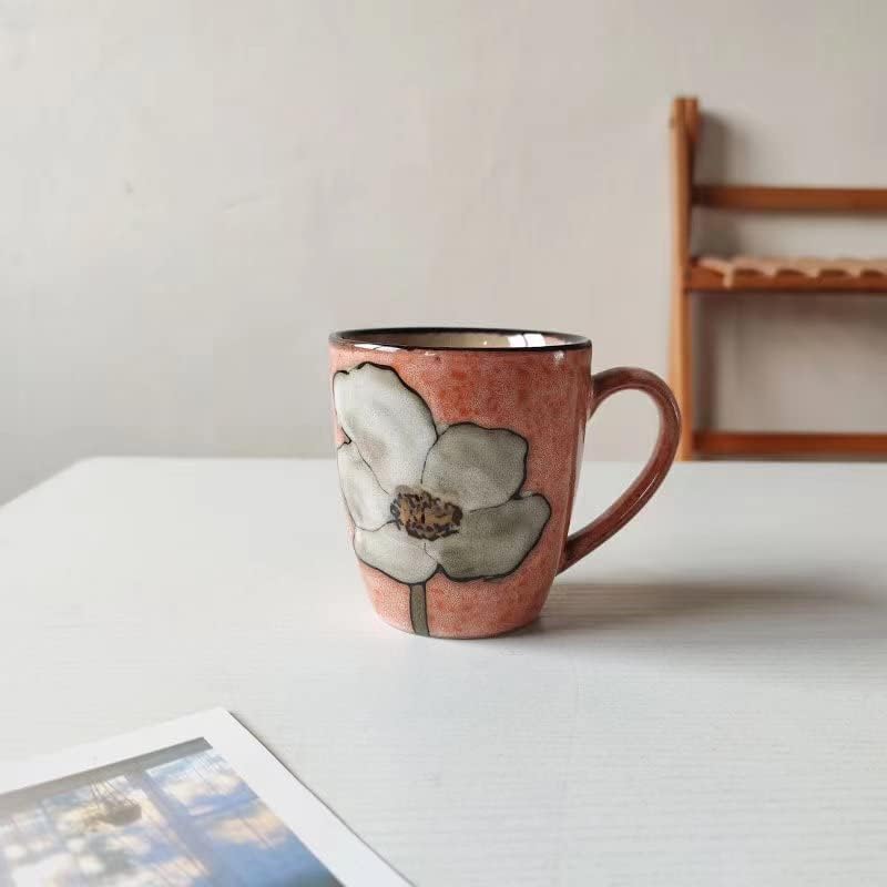 12oz Ceramics Cappuccino Mug,Coffee mugs,Tea mugs,Kiln Glazing Process,Microwave and Dishwasher Safe, Perfect For Tea