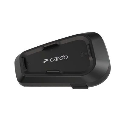 Cardo Systems Spirit Motorcycle Bluetooth Communication Headset, 2-Way Bluetooth, Thin 32mm Speakers, Waterproof, Universal Connectivity - Single Pack