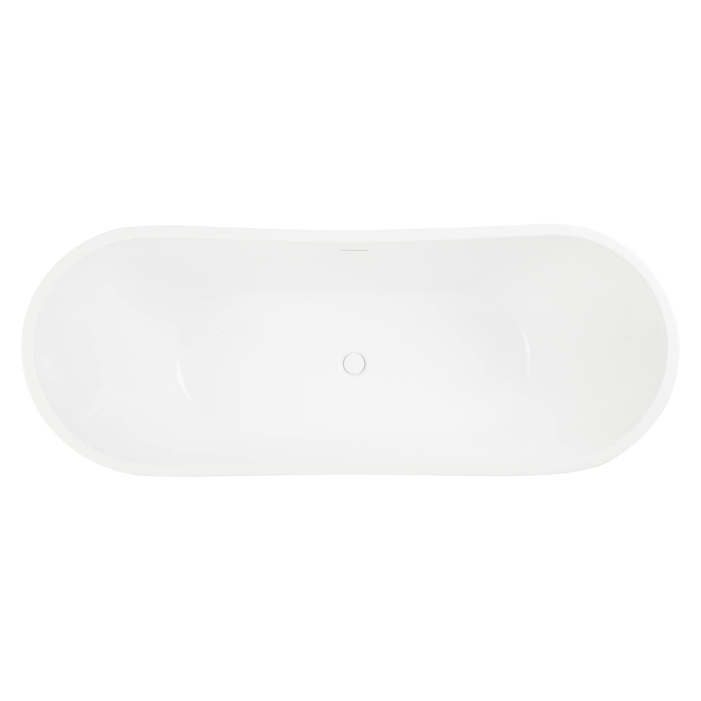Signature Hardware 445130 Sheba 72" Acrylic Soaking Double Slipper Freestanding Tub
