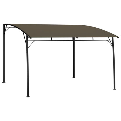 Taupe Sunshade Awning, Powder-Coated Steel Frame, 9.8x9.8 ft Polyester Canopy, UV Protection, Outdoor Patio Garden Gazebo for Parties Outdoor Structures