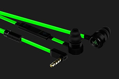 Razer Hammerhead Pro v2 Earbuds: Custom-Tuned Dual-Driver Technology - in-Line Mic & Volume Control - Aluminum Frame - 3.5mm Headphone Jack - Green