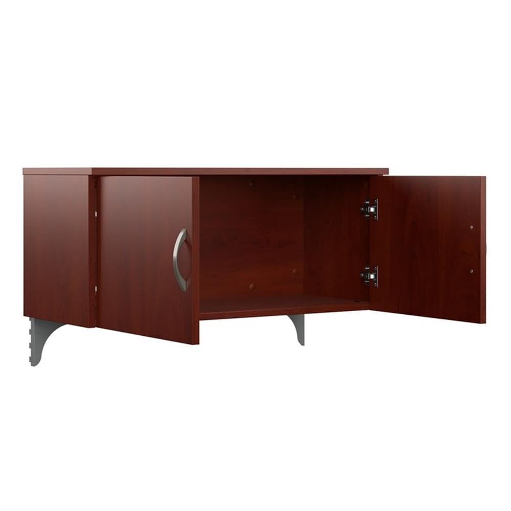 Pemberly Row Mobile File Cabinet, Hansen Cherry Finish, Engineered Wood, 3 Drawer Locking Design with Wheels, Fits Under Desk, Office Storage for Letter, Legal, and A4 Documents