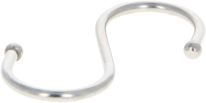 MroMax 50mm/1.97" Stainless Steel S Hooks, Silver S Shaped Hook Hangers for Multiple Uses, 8Pcs