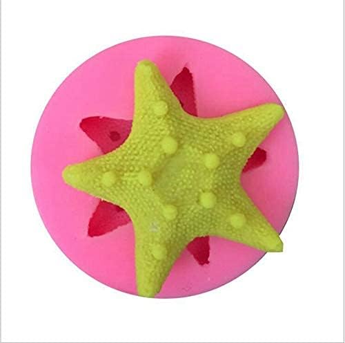 Starfish Shell Fondant Silicone Molds, Cake Candy Decoration Tools DIY Creative Chocolate Mold