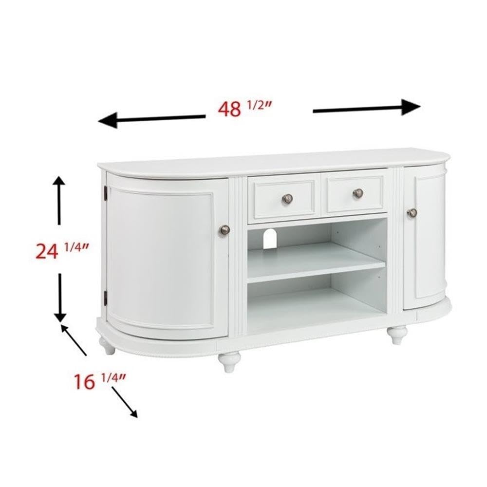 SEI Furniture Dandridge TV/Media Stand - White