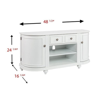 SEI Furniture Dandridge TV/Media Stand - White