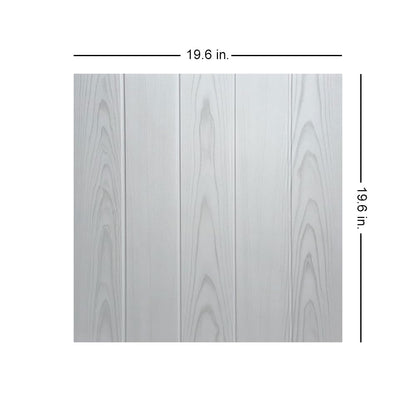 À LA MAISON CEILINGS R104 Bead Board Foam Glue-up Ceiling Tile (256 sq. ft./Case), Pack of 96, Country White