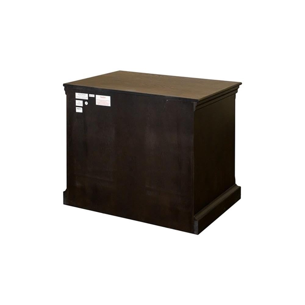 Martin Furniture Traditional Wood Lateral File Storage File Drawer Office File Drawer Dark Brown