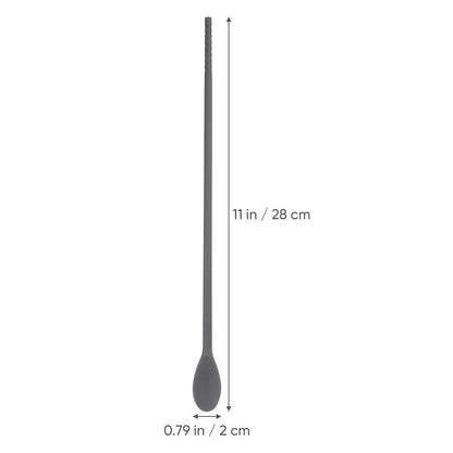 Garneck 2Pairs Double Head Silicone Spoon Stirring Chopsticks 11inch Long Chopsticks with Stirring Spoons Multi-Function Kitchen Utensils for Mixing Beverages