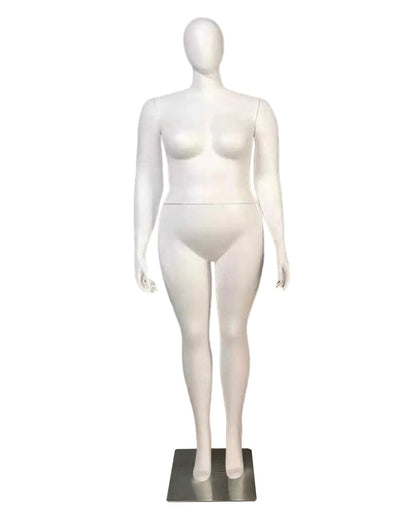 Plus Size Female Mannequin Dress Form ,Full Body Standing Dummy ,with Metal Base ,for Clothing Display, Tailoring, and Sales (Style1 )