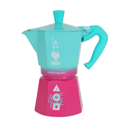 Bialetti Moka Express Squid Game©: Iconic Stovetop Espresso Maker, Moka Pot, Italian Coffee Maker, 6 Espresso Shots (9 oz - 270 ml), Aluminum