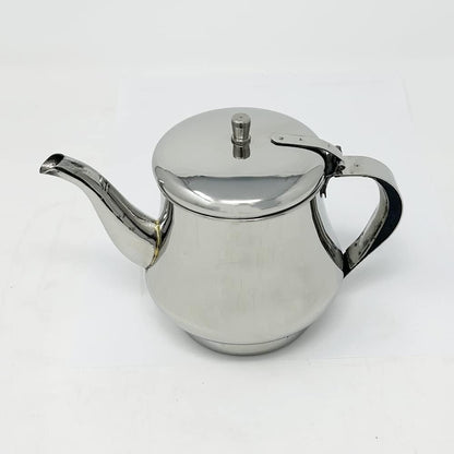 Pride Of India Stainless Steel Gooseneck Tea Pot, 18 Fluid Ounces (2-3 Cups) with Vented Hinged Lid